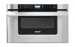 24 in. 1.2 cu. ft. 950W Sharp Easy Open Stainless Steel Microwave Drawer